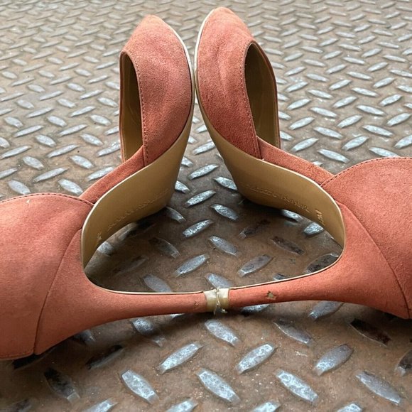 Banana Republic Women Heels Sandal Shoes Brown Leather Upper Pump Size 6.5M - Picture 8 of 10